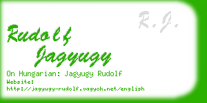 rudolf jagyugy business card